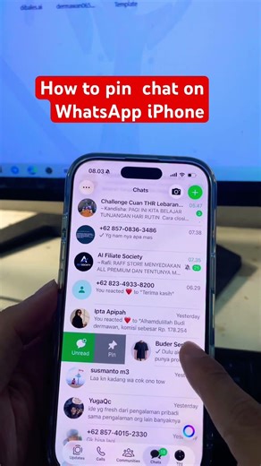 How to Pin Chats on WhatsApp iPhone (Quick Tutorial)