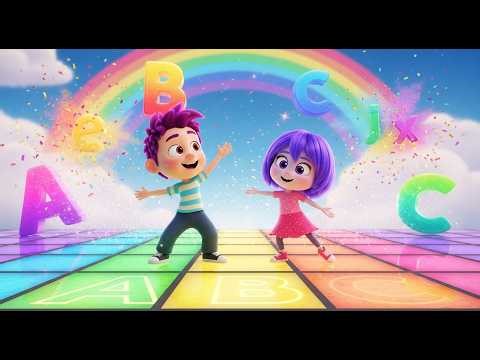 ABC Rainbow Dance Party 🌈 | Alphabet Dance Song with Max & Luna | Fun Learning for Kids