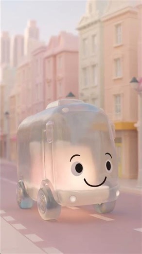 Jelly Wheels on the Bus Go Round 🚌 Kids Song #shorts #nurseryrhymes