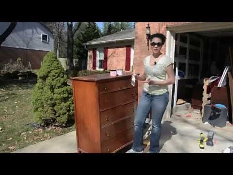 How to Paint a Dresser Using Shabby Paints - DIY Furniture Makeovers - Thrift Diving