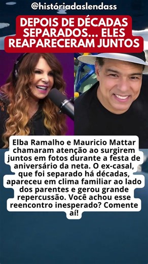 ELBA RAMALHO E MAURICIO MATTAR SURPREENDEM AO APARECER JUNTOS EM FESTA EM FAMÍLIA