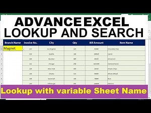 How to Lookup with Variable Sheet Name