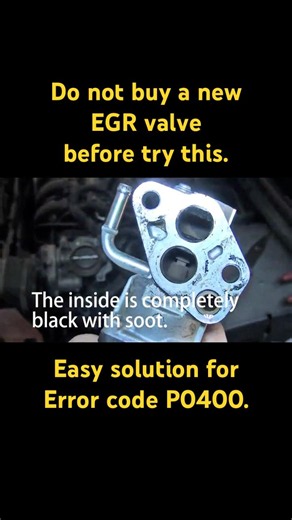 Ford Focus faulty EGR Valve solution, Error code is P0400 #carrepair #ford #errorcode