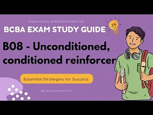 B08: Unconditioned, conditioned, generalized reinforcers and punishers #bcba #reinforcement #aba
