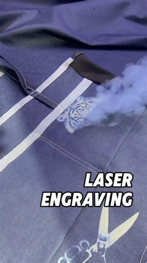 Laser Engraved Denim Fabric Process | Custom Denim Manufacturing | Raysilk