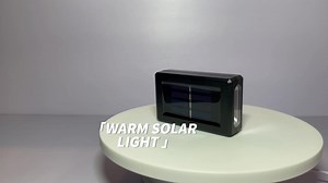 LED Solar Wall Light Outdoor Porch Garden Waterproof Wall Lamp up and Down Luminous Courtyard Staircase Solar Light for Garden
