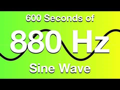 880Hz Sine Wave Test Tone - 600 Seconds (10 Minutes)