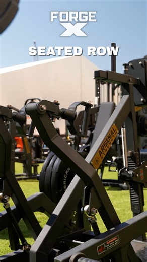 The ForgeX Seated Row 🦾 • Adjustable Seat Height and Chest Pad Depth • Rotating Handles and Center Post Handle for Stability and Varied Targeting • ISO Lateral Movement • Small Footprint & Weight Storage #gym #strengthtraining #bodybuilding #strengthequipment #ForgeX #new | Arsenal Strength