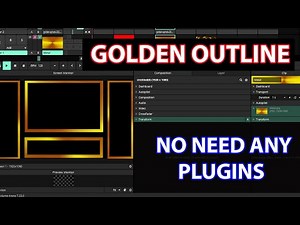 How to Make Golden Outlines in Resolume Arena | Easy Trick | No Plugins Needed!