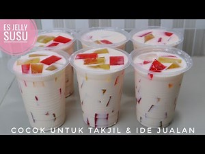 RECIPE FOR FRESH AND DELICIOUS MILK JELLY ICE, PERFECT FOR TAKJIL | ICE SELLING IDEAS GUARANTEED ...