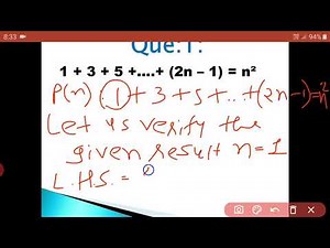 BBA SEM 1 BUSINESS MATHEMATICS UNIT MATHEMATICAL INDUCTION LECTURE 1