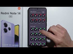 Redmi Note 14: How to Customize Quick Settings?