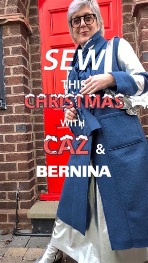 Bernina UK on Instagram: "Bernina said, “Why don’t you make a Christmas outfit?” Great idea, I thought! As usual, my list began with what I didn’t want: nothing too tight to stop me eating or dancing (I have priorities), nothing off-the-shoulder, and absolutely no short skirts. Tricky… So what did I want? Pockets. Always pockets. I checked my shoe collection and found silver boots—perfect! That instantly set the theme. I paired some fabulous silver fabric with a gorgeous marine-blue satin, then 