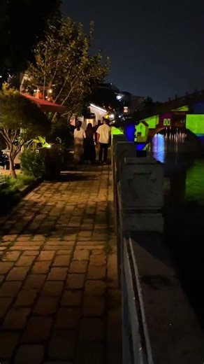 Canal Reflections & Light Show | Xietang Old Street, Suzhou