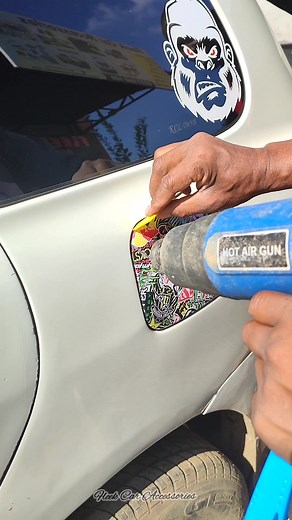 Custom Sticker Bomb for Car Fuel Tank Door | Order Now