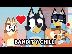 Bandit y Chilli de Pequeños en Bluey
