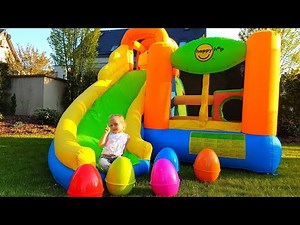 What surprises are hidden in the giant eggs? Let’s learn colors with Alice! 🌈