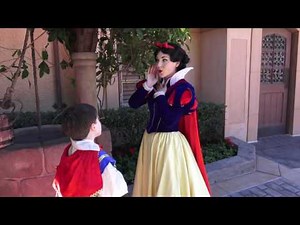 Landon Sings "One Song" to Snow White at Walt Disney World.