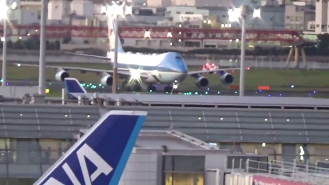Donald Trump arrives for meeting with Prime Minister Takaichi in Tokyo, Japan