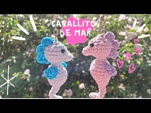 Caballito de mar tejido a crochet | Tutorial facil amigurumi