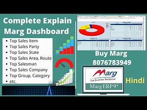 Complete Marg ERP Dashboard | Business Boost Chart | 360° Business View On One Display Reports Hindi