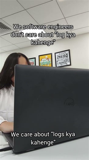 When you stop listening to log kya kahengeand start listening to console logs,growth begins.💻👩‍🦰