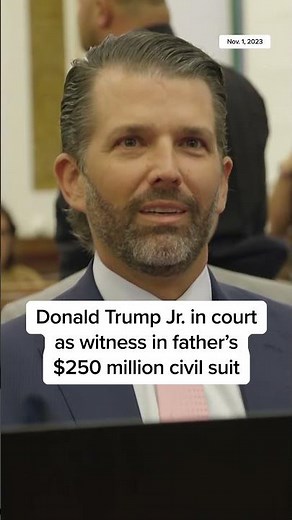 Donald Trump Jr. appears in court