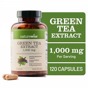NatureWise Green Tea Extract 1000 mg - Vegan, Non-GMO - 120 Capsules[60-Day Supply]