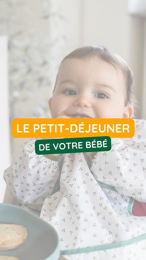 🥐 LE PETIT-DÉJEUNER ⁠ 👩‍🍼 Du début de la diversification jusqu’à 1 an, le lait maternel ou infantile est l’aliment de base de l’alimentation de bébé. ⁠ ⁠ 🥣 À partir d’un an, proposez un petit-déjeuner plus complet en accompagnement de son lait habituel d’une portion de fruit et d’un produit céréalier. ⁠ ⁠ Si votre bébé à moins d’un an mais qu’il montre des signes de faim dans la matinée, vous pouvez introduire un petit-déjeuner complet plus tôt ! ⁠ ⁠ 🙌 Dites-moi quel est le petit-déjeuner f