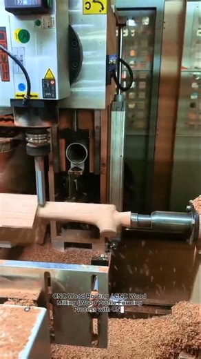 Amazing CNC Wood Routing Process | Automated Furniture Part Shaping Machine