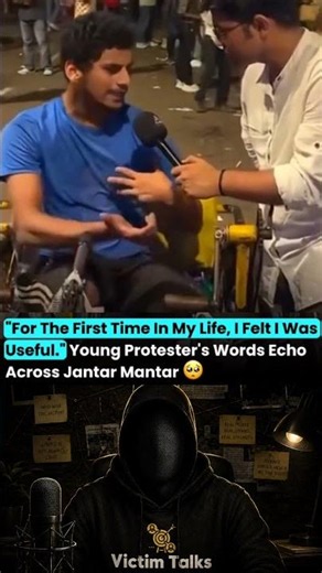 🥹 "For the First Time, I Felt Useful" — A Divyang Protester's Words at Jantar Mantar
