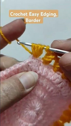 Crochet Easy Edging, Border, How To Tutorial
