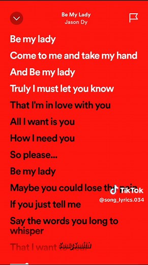 Be My Lady - Jason Dy Lyrics | Karaoke Songs with Full Lyrics