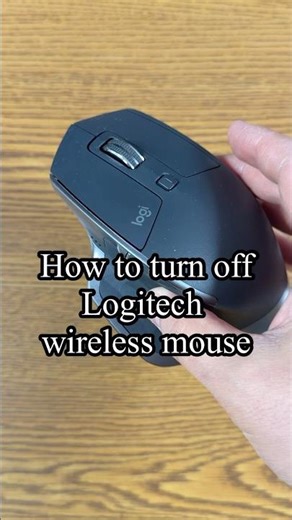 How to turn off Logitech wireless mouse #lifehack #tutorials #sarcasm #sponsorme ‪@logitech‬