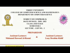 compiler(2)- Lecture-1-Lab- 2020 - 2021