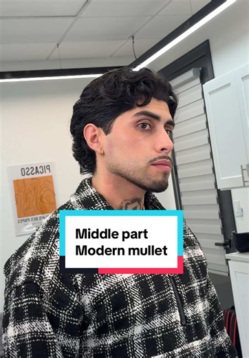 Modern Mullet Haircut: How to Ask for a Middle Part