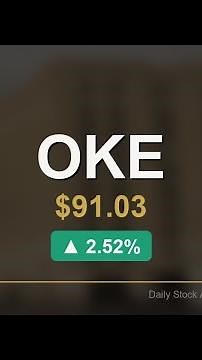 OKE Stock Up 3% Thursday | ONEOK Inc Technical Breakdown | StockTok