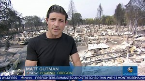 5.8K views · 130 reactions | WILDFIRE EMERGENCY: At least 17 people have died from the wildfires burning in California, Oregon, and Washington, and tens of thousands of residents have been evacuated. ABC's Kenneth Moton has details. | World News Now | Facebook