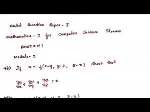 BMATS101 Module 2 | Model Question Paper 1 ( Q.no 4b ) | Engineering Mathematics 1| VTU