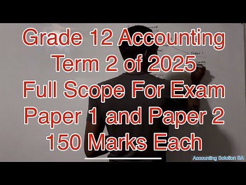 Grade 12 Accounting Term 2 | Full Scope Exam Paper 1 and paper 2 | May/June 2025
