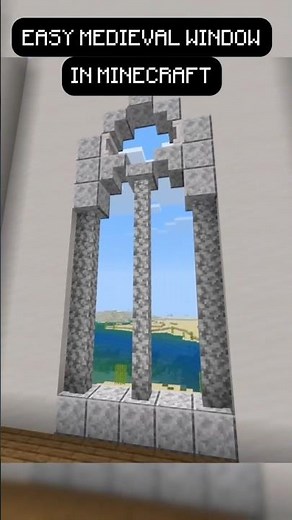 MEDIEVAL WINDOW IN MINECRAFT! 🔥🪟 #shorts