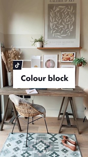 Colour blocking my deskspace #colourblocking #deskdecor #colourblocks #homeofficedecor #deskspace #diydecorideas #easydiyprojects #homedecor #wfhlife