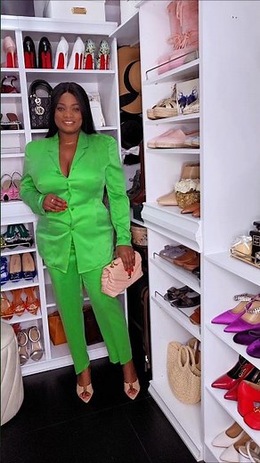 Green silk suit outfit idea | classy outfit inspiration | elegant style 💚