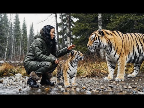 The Tiger Cub's Rescue from the Cliff and Return to its Mother