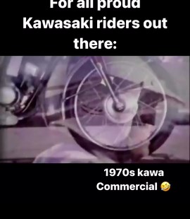 The Kickback Company - Motorcycle apparel | We need more motorcycle commercials like they where in the 70s🤣. This month we share some of our favourites! This time Kawasaki is making... | Instagram