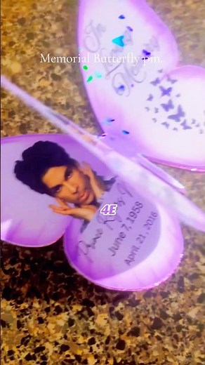 Butterfly memorial pin. #diy #shorts #memorial #keepsake # #fyp #diycrafts