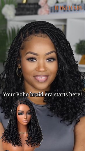 The effortless boho braid you’ve been dreaming of !! 𝙒𝙄𝙂: Full Lace Knotless Bohemian Braided Curls Invisi Drawstring Wig 14'' *𝐁𝐞𝐬𝐭 𝐏𝐫𝐢𝐜𝐞 𝐟𝐨𝐫 𝐭𝐡𝐞 𝐲𝐞𝐚𝐫, 𝐍𝐨 𝐂𝐨𝐝𝐞 𝐍𝐞𝐞𝐝𝐞𝐝 🔗 Comment ‘link’ to get the same unit ✔️Follow @ilikehaircom to see more wig inspirations 🛒Shop now & Pay later By Klarna, Link in Bio . . #ilikehairwig #ilikehaircom #hairextensions #wig #curlywig #braidwigs #bohobraids #bohostyle #bobwig #fulllacewigs #drawstring #wigmaker #freeparting #wigfor