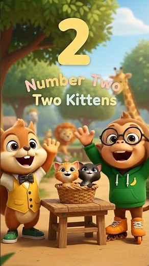Learn Number 2 | Number Alphabet | Preschool Counting | Kids 3d Learning Animation #cute #kids