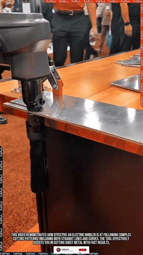 Electric Nibbler Tool: Cutting Sheet Metal Fast Neat Precise #tool #tools #innovation