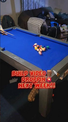 DIY Pool table build! quite a challenging build, still tryna find my limits #diy #necessity #growth